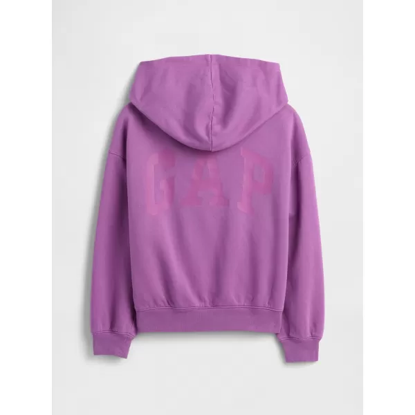  Otroški pulover GAP HIGH LOW HOODIE PULLOVER 862110-01 ORHIDEJA CATTLEYA 
