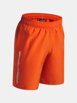 Fantovske kratke hlače UNDER ARMOUR UA TECH WOVEN WORDMARK SHORT 1383341-844 ORANŽNA