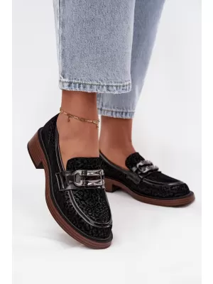 Ženski mokasini D&A MR52-176 ČRNA