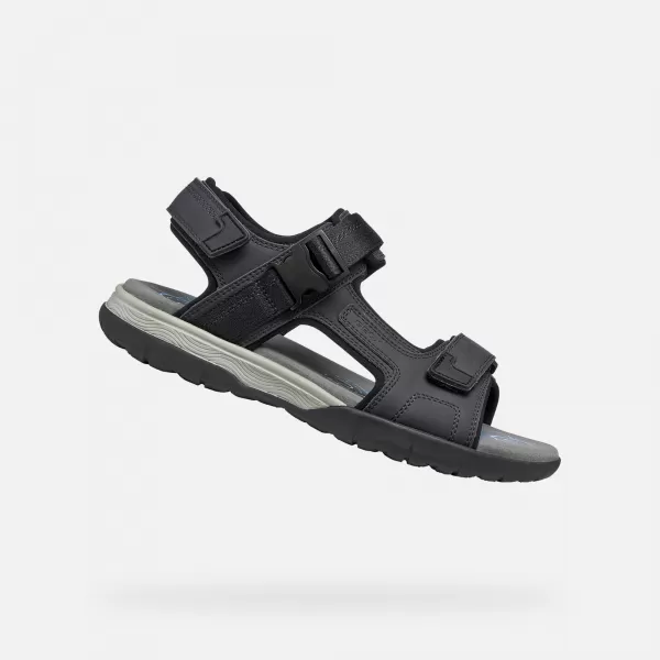 Moški sandali GEOX SPHERICA EC5 G014391 ČRNA 