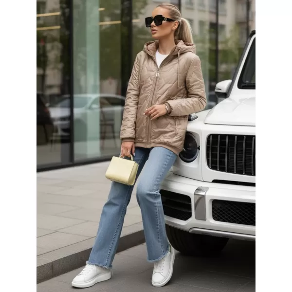  Ženska jakna DSTREET TY5547 KARAMELA 