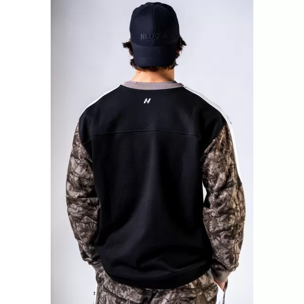  Pulover sproščenega kroja POWER 903 SVETLO RJAV CAMO Nebbia 