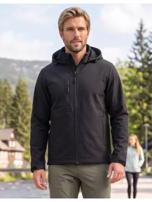 Moška softshell jakna ALTISPORT NoPrint NP/ALM845 ČRNA