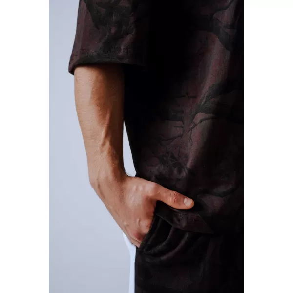  Oversized majica POWER 898 TEMNO RJAVA CAMO Nebbia 