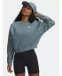 Ženski pulover UNDER ARMOUR UA RIVAL FLEECE PIPED CREW 6007035-587 MODRA