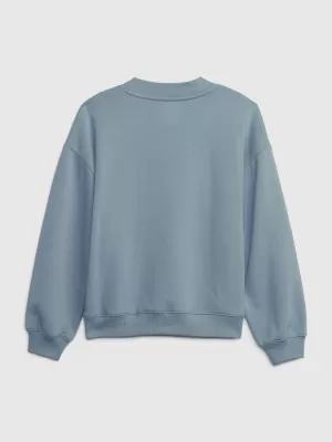 Otroški pulover GAP LOGO SWEATSHIRT 826982-00 NOVO ANGLEŠKO NEBO