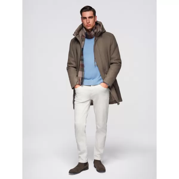  Moški plašč OMBRE OM-COWC-0132 KAKI 