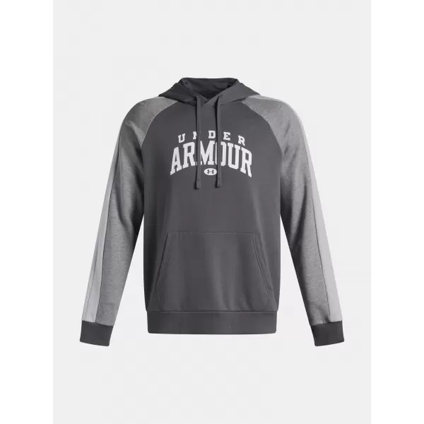  Moški pulover UNDER ARMOUR UA RIVAL FLC CB HOOD 6003958-025 SIVA 