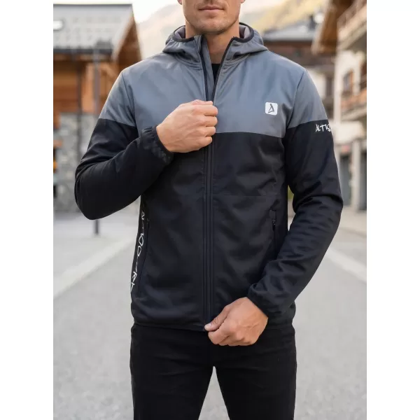  Moška vrhunska softshell jakna ALTISPORT VOJ/ALM051JACK01 SIVKASTO ČRNA 