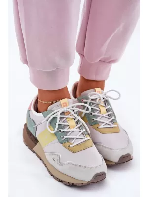 Ženski čevlji BIG STAR RR274244 YELLOW/GREY Big Star Shoes