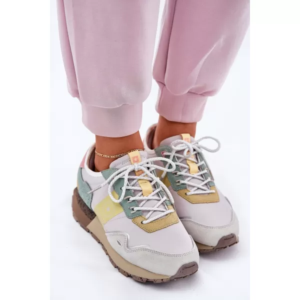  Ženski čevlji BIG STAR RR274244 YELLOW/GREY Big Star Shoes 