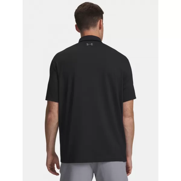  Moška majica s kratkimi rokavi UNDER ARMOUR MATCHPLAY POLO 6009799-001 ČRNA 