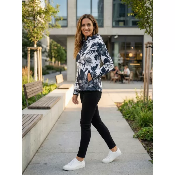  Ženska vrhunska softshell jakna ALTISPORT VOJ/ALW115JACK01 ČRNO/BELO 
