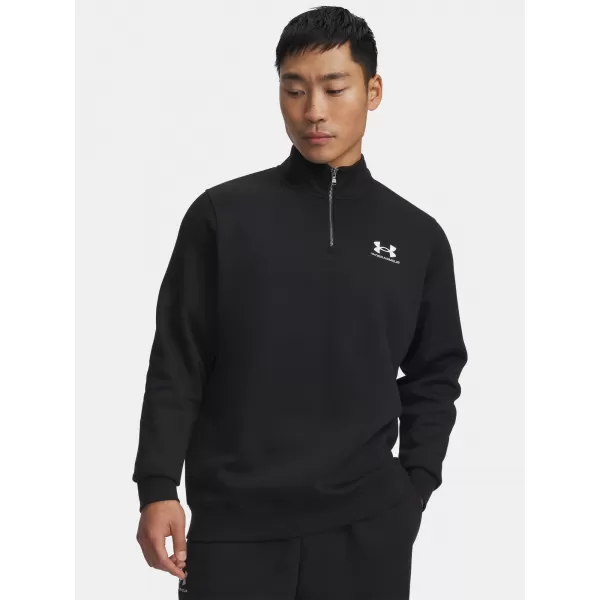 Moški pulover UNDER ARMOUR ICON FLEECE 1/4 ZIP 6012710-001 ČRNA 