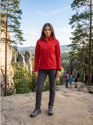 Ženska softshell jakna ALTISPORT NoPrint NP/ALW945 RDEČA