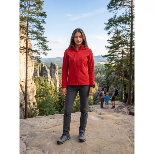  Ženska softshell jakna ALTISPORT NoPrint NP/ALW945 RDEČA 