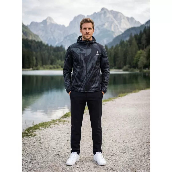  Moška vrhunska softshell jakna ALTISPORT VOJ/ALM072JACK01 ČRNA 