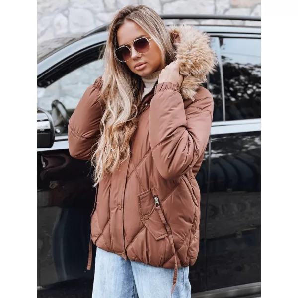  Ženska jakna DSTREET TY5231 RJAVA 