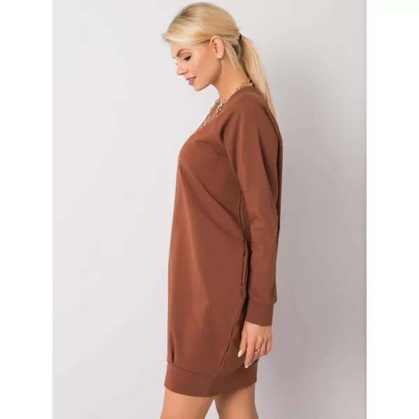  Obleka BASIC FEEL GOOD RV-TU-5184.93P SVETLO RJAVA 