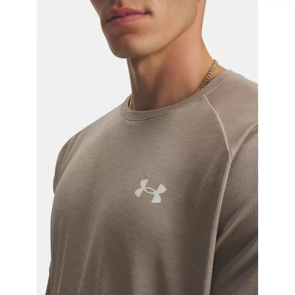  Moška majica s kratkimi rokavi UNDER ARMOUR UA TECH TEXTURED SS 1382796-203 RJAVA 