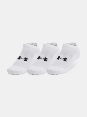 Nogavice UNDER ARMOUR UNISEX UA TC NO SHOW (3 PÁRY) 1386313-100 BELA