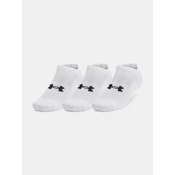  Nogavice UNDER ARMOUR UNISEX UA TC NO SHOW (3 PÁRY) 1386313-100 BELA 
