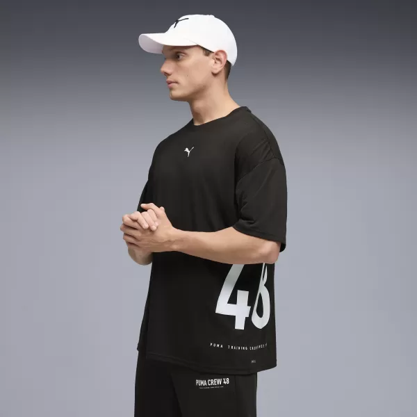  Moška majica s kratkimi rokavi PUMA M GRAPHIC OVERSIZED TEE 528528_01 ČRNA PUMA 