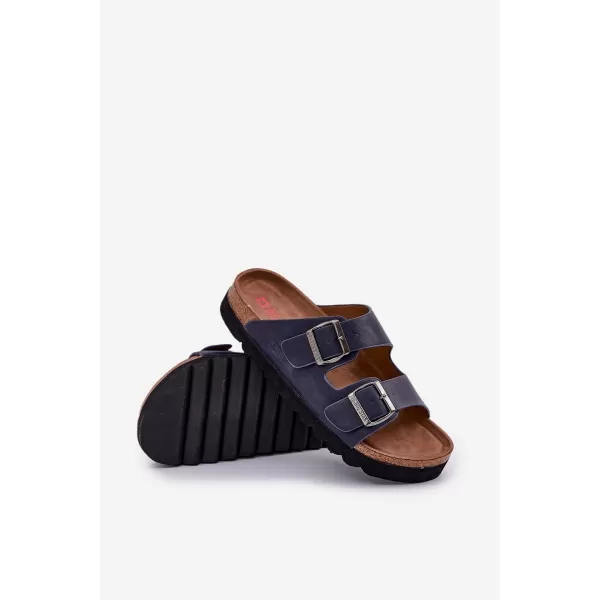  Moški natikači BIG STAR NN174530 MODRI Big Star Shoes 
