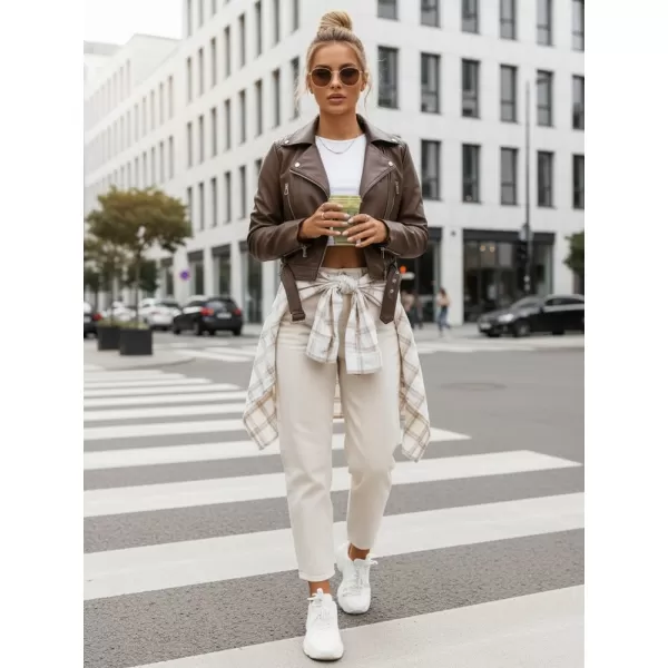  Ženska jakna DSTREET TY5537 RJAVA 