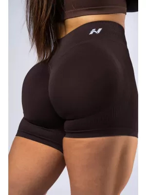 Push-up kratke hlače z visokim pasom POWER 893 TEMNO RJAVE Nebbia