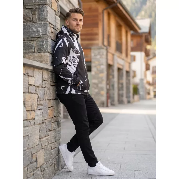  Moška vrhunska softshell jakna ALTISPORT VOJ/ALM079JACK01 ČRNO-BELO 