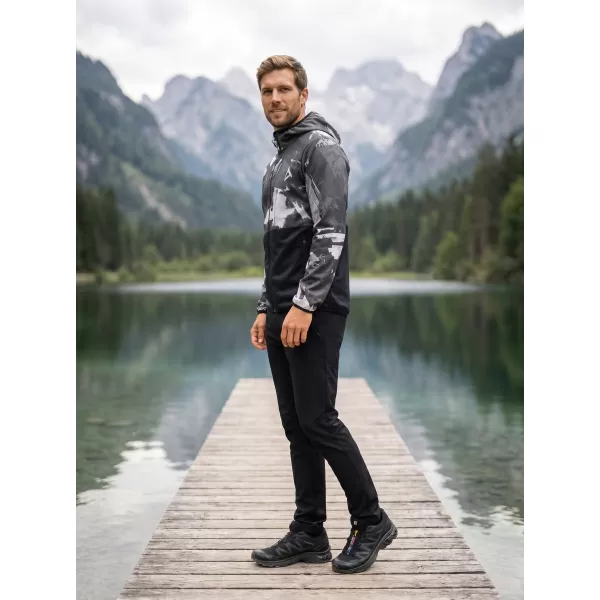  Moška vrhunska softshell jakna ALTISPORT VOJ/ALM125JACK01 MASKA/ČRN 