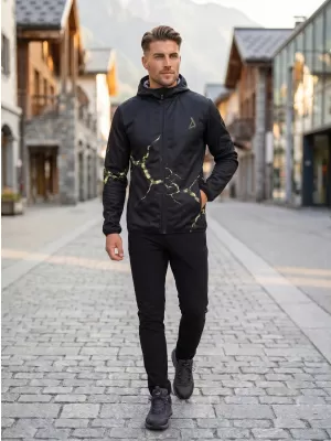 Moška vrhunska softshell jakna ALTISPORT VOJ/ALM129JACK01 ČRNA/VOJAŠKA