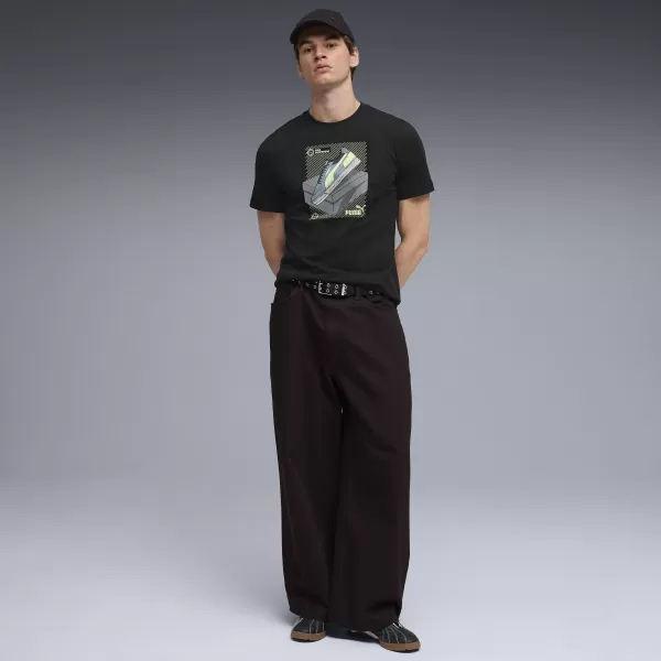  Moška majica s kratkimi rokavi PUMA GRAPHIC TEE 691777_01 ČRNA PUMA 