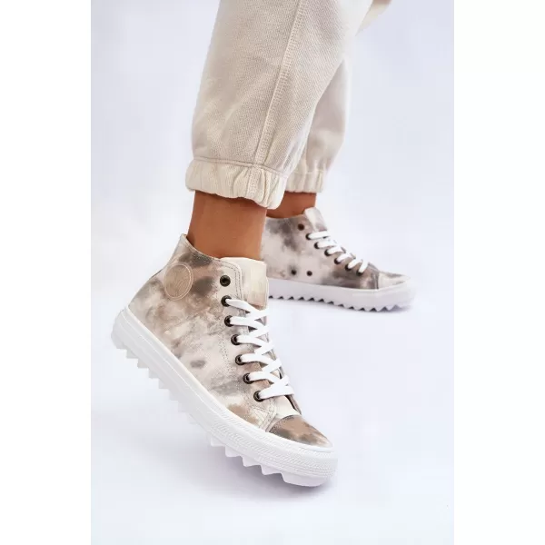  Ženske superge BIG STAR LL274047 WHITE/OLIVE Big Star Shoes 