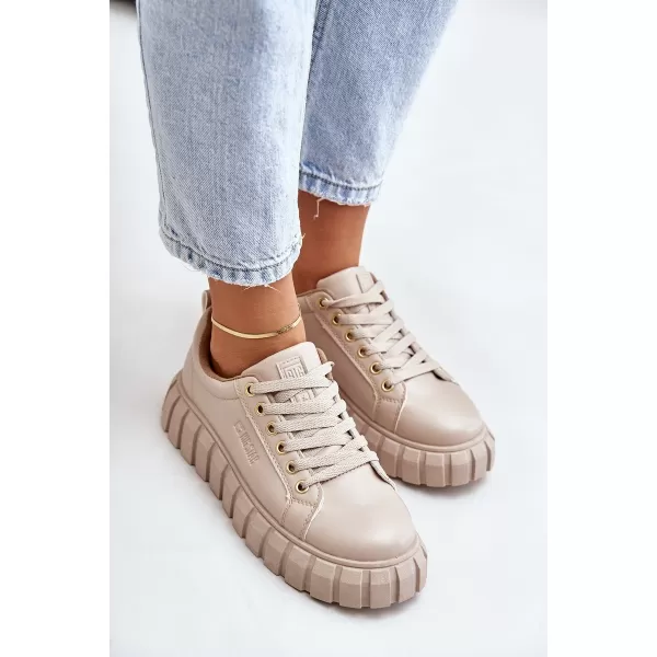  Ženski čevlji BIG STAR MM274618 BEIGE Big Star Shoes 