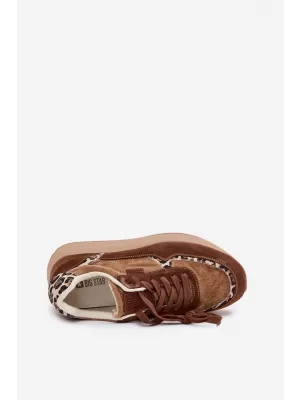 Ženske superge BIG STAR OO274A313 BROWN/BEIGE Big Star Shoes