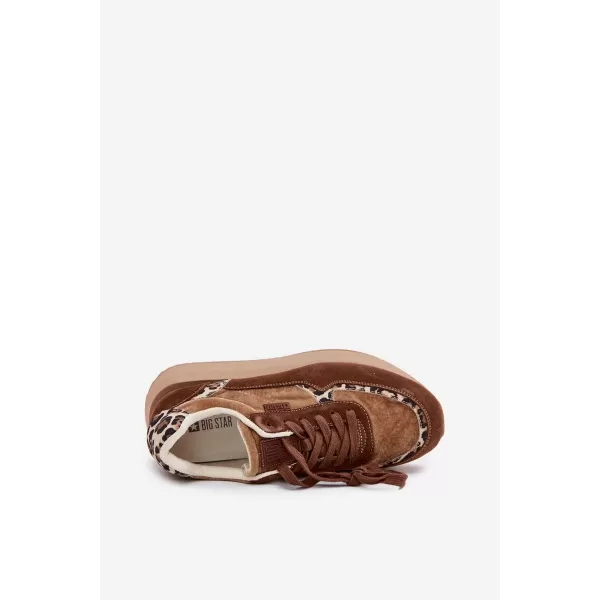  Ženske superge BIG STAR OO274A313 BROWN/BEIGE Big Star Shoes 
