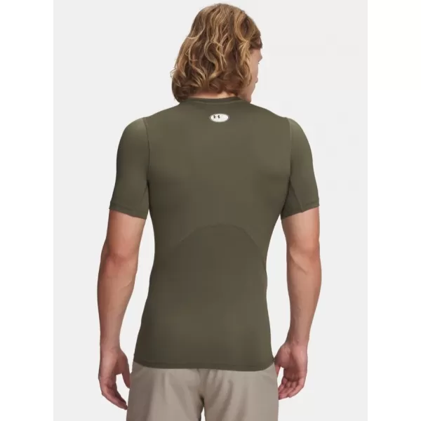  Moška majica s kratkimi rokavi UNDER ARMOUR HG ARMOUR COMP SS 1361518-390 ZELENA 
