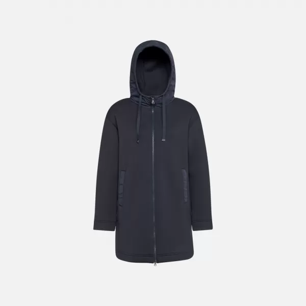  Ženska parka GEOX SWEATER G012426 TEMNO MODRA 
