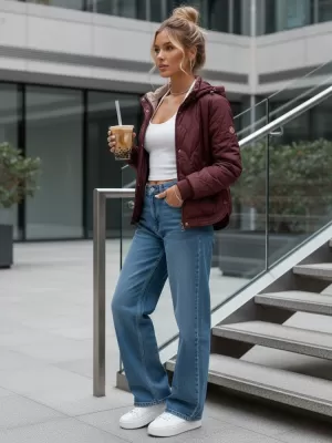 Ženska jakna DSTREET TY5615 VIJOLIČNA