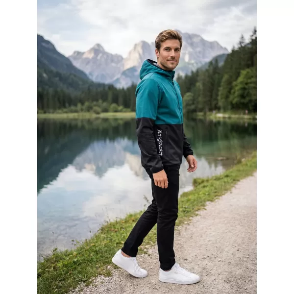  Moška vrhunska softshell jakna ALTISPORT VOJ/ALM051JACK01 KEROZIN/ČRNA 