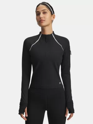 Ženska majica s kratkimi rokavi UNDER ARMOUR UA VELOCITI PRO CW HALF ZIP 6004015-001 ČRNA