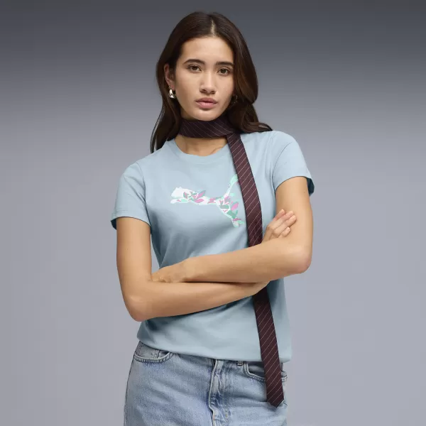  Ženska majica s kratkimi rokavi PUMA GRAPHICS TEE 3 691912_47 MORSKA PENA 