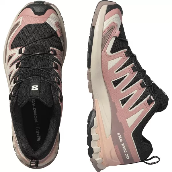  Ženski čevlji SALOMON XA PRO 3D V9 W L47882800 ČRNA/BURLWOOD/MAHAGONI VRTNICA 