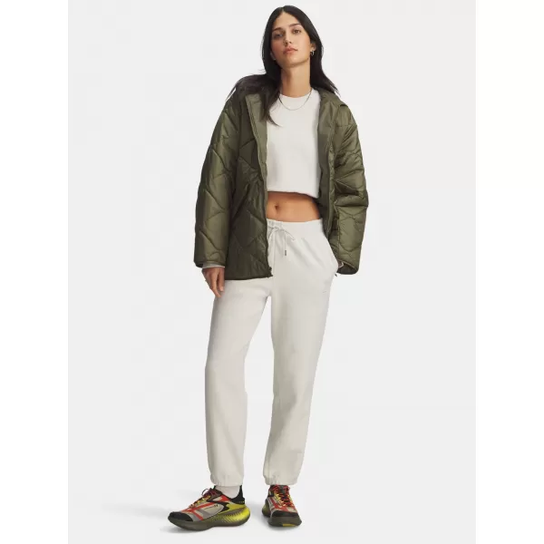  Ženske trenirke UNDER ARMOUR ICON TERRY VARSITY JOGGER 6004858-110 BELA 