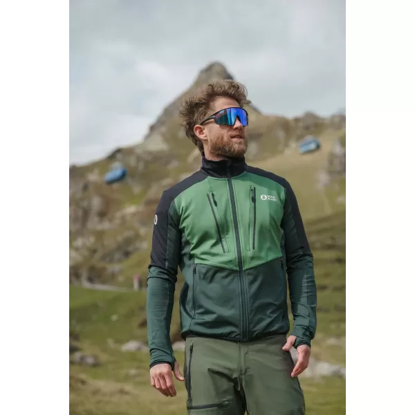  Moški powerfleece pulover NORDBLANC GROAN NBWFM8282 TEMNO ZELENA 