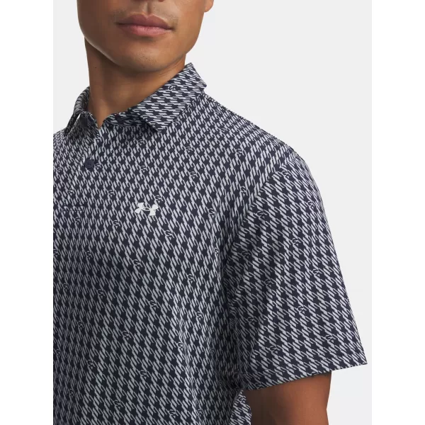  Moška majica s kratkimi rokavi UNDER ARMOUR UA T2G PRINTED POLO 6012304-412 MODRA 