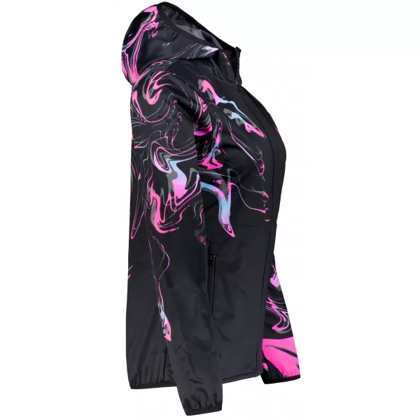  Ženska vrhunska softshell jakna ALTISPORT VOJ/ALW064JACK01 ČRNO ROZA 