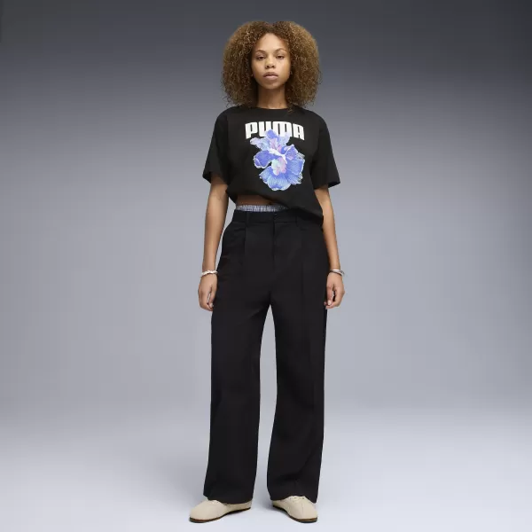  Ženska majica s kratkimi rokavi PUMA GRAPHICS RELAXED TEE BETTER 691908_01 ČRNA PUMA 